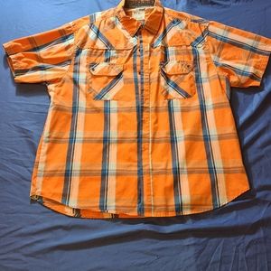 PD&C x1 short sleeve button up shirt